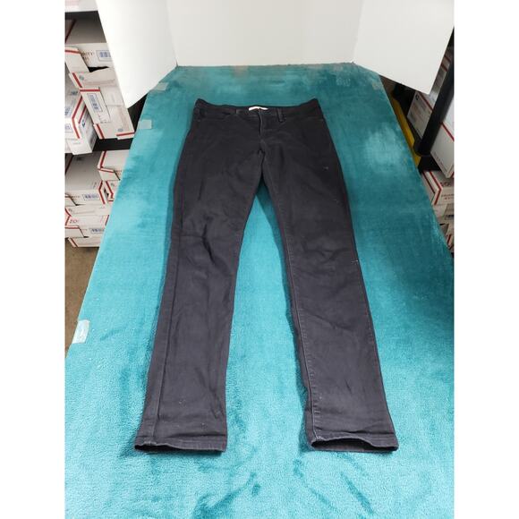 Levis 311 Jeans Size 28 Womens Black Pants Ladies Mid Rise Shaping Skinny - Picture 1 of 15